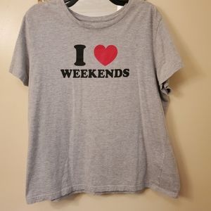 I love weekends t-shirts